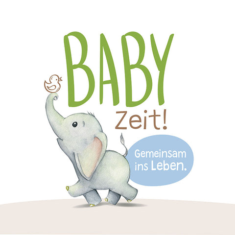 Gestaltetes Logo als Wort-Bildmarke für das Projekt "BabyZeit!" der AWO Region Hannover e.V. Familienbildung