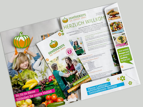 Reinzeichnung Werbefolder und Neukundenmappe